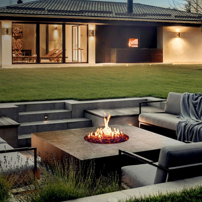 Semineu pe gaz pentru exterior Planika, GALIO STAR INSERT